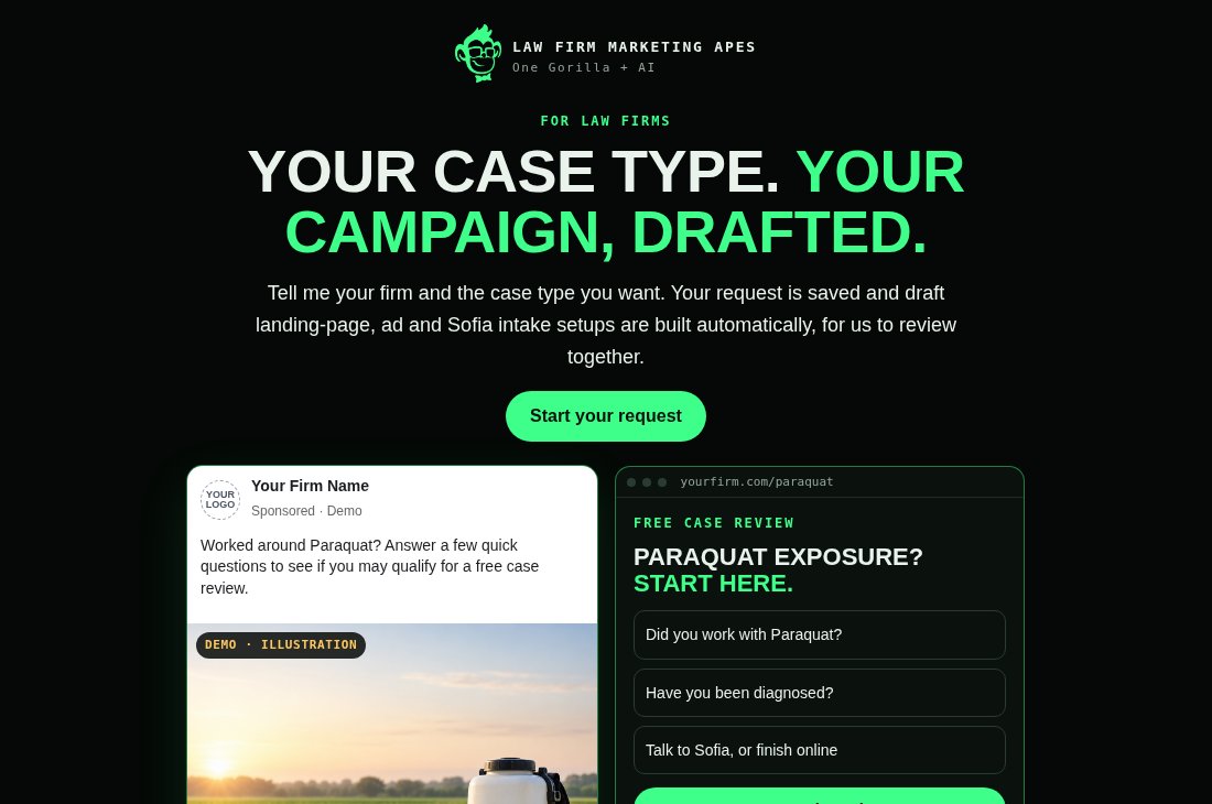 Screenshot excerpt of the public LFMA campaign builder
