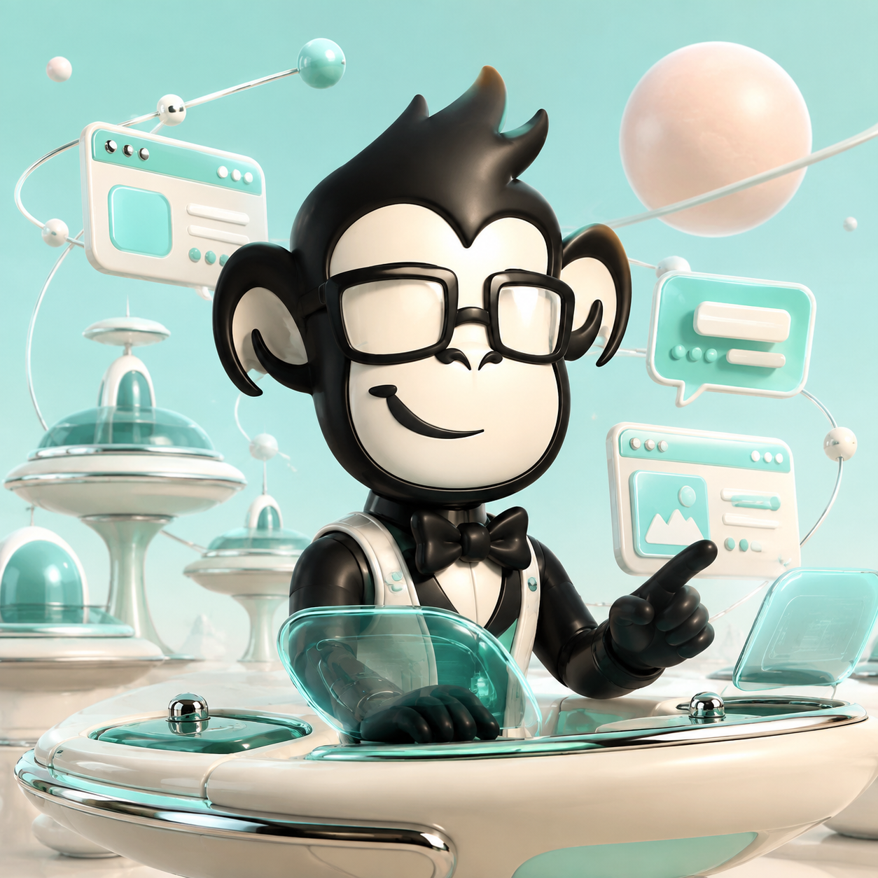 Marketing Apes futuristic creative workstation